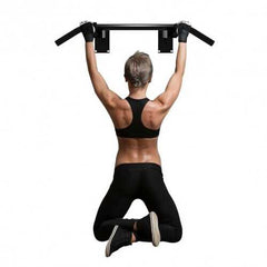Wall Mounted Pull up Chin up Bar - Color: Black