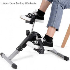 Folding Under Desk Indoor Pedal Exercise Bike for Arms Legs