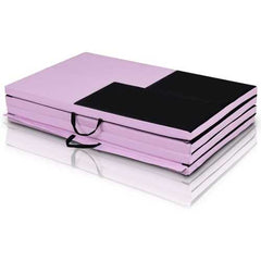 4' x 10' x 2" Gymnastics Mat Folding Portable Exercise Aerobics Exercise Mat - Color: Black & Pink