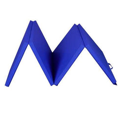 4' x 8' x 2"  Folding Panel Exercise Gymnastics Mat-Blue - Color: Blue - Size: 4'x8'x2"