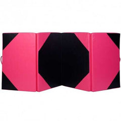 4'x10'x2" Extra Thick Anti-Tear Folding Gymnastics Exercise Mat - Color: Black - Size: 4'x10'x2"