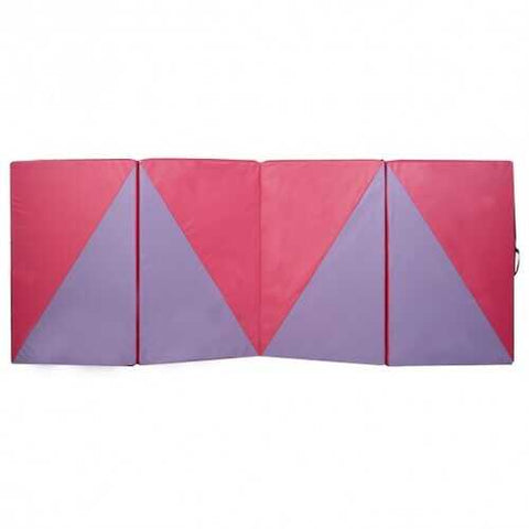 4' x 10' x 2" Triangular Splicing Thick Folding Panel Gymnastics Mat