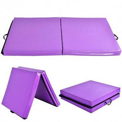 6' x 3.2' Portable Thick Gymnastics Mat with Two Folding Panel