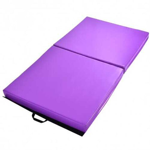 6' x 3.2' Portable Thick Gymnastics Mat with Two Folding Panel