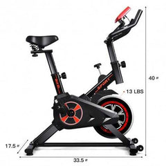 Indoor Cycling Stationary Exercise Bike with Smart Display and Adjustable Saddle
