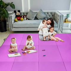 4' x 10' x 2" Folding Gymnastics Tumbling Gym Mat-Pink - Color: Pink