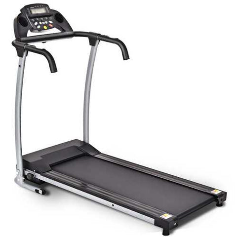 800 W Folding Fitness Treadmill Running Machine - Color: Black