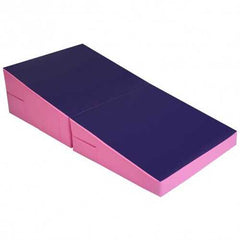 Folding Incline Tumbling Wedge Gymnastics Mat-Pink