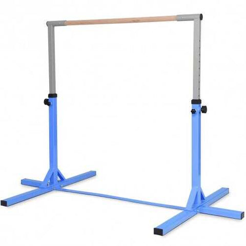 Adjustable Gymnastics Horizontal Bar for Kids-Blue - Color: Blue