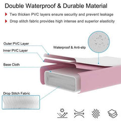 13 Feet Air Track Inflatable Gymnastics Tumbling Mat with Pump -Pink - Color: Pink