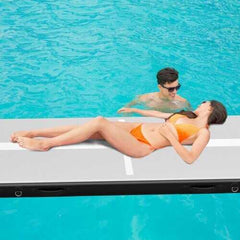 15FT Air Track Inflatable Gymnastics Tumbling Mat -Black - Color: Black