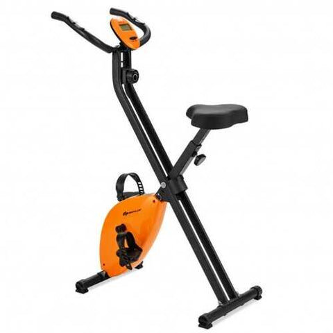 Folding Magnetic Upright Exercise Bike Indoor Cycling Stationary Bike Gym Cardio
