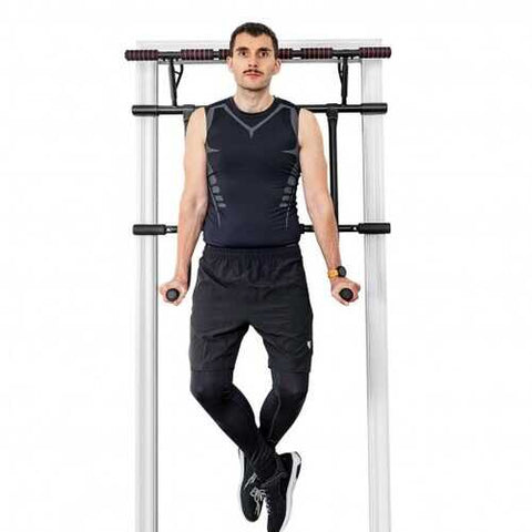 Pull Up Bar Doorway Trainer Chin Up Bar with Dip Bar